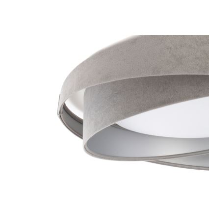 Plafón LED GALAXY MODERN 24W/230V, diámetro 55 cm, gris/plateado