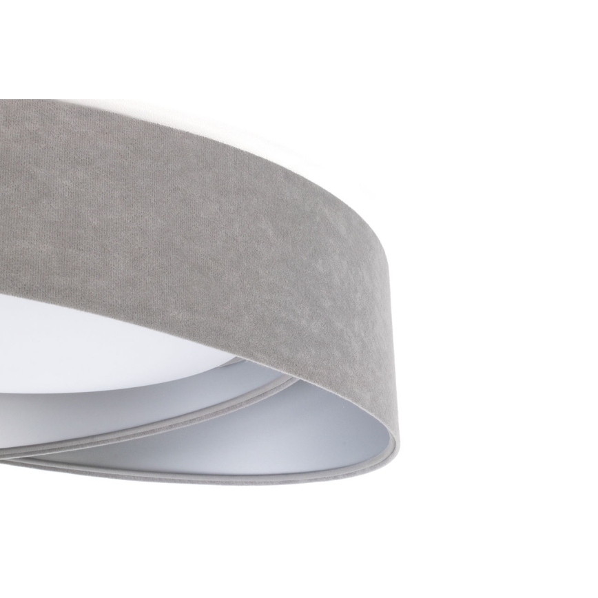Plafón LED GALAXY MODERN 24W/230V, diámetro 55 cm, gris/plateado
