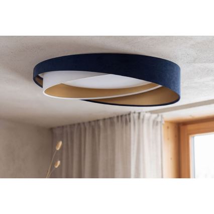 Plafón LED GALAXY MODERN LED/24W/230V, diámetro 55 cm, azul/blanco/dorado