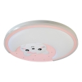 Plafón LED infantil MOONCAT LED/34W/230V rosa