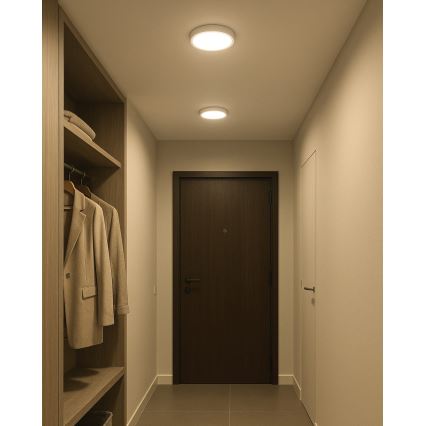 Plafón LED LED/18W/230V 4200K diá. 21 cm blanco