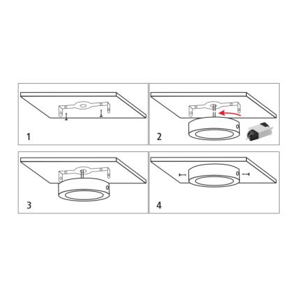 Plafón LED LED/18W/230V 4200K diá. 21 cm blanco