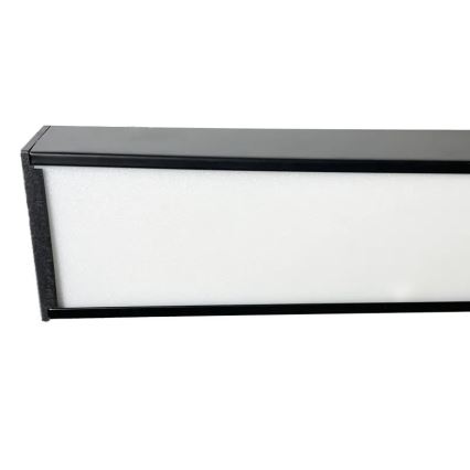 Plafón LED LED/32W/230V 4000K 120x7 cm negro