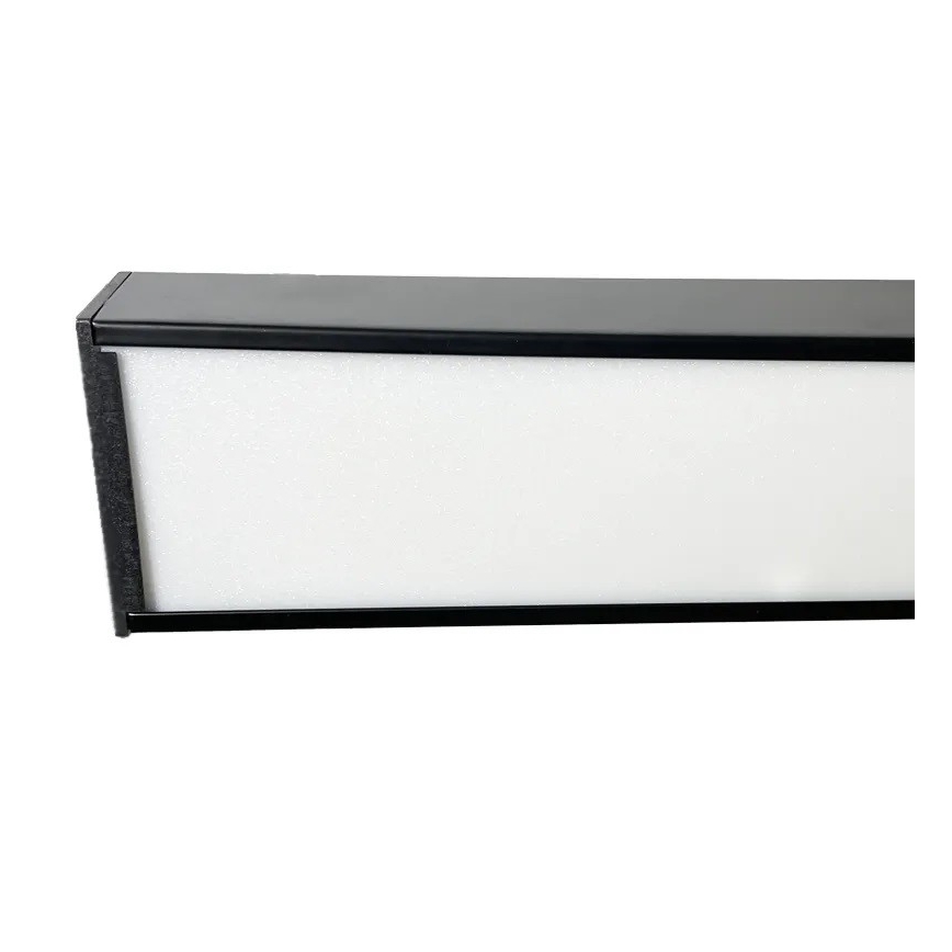 Plafón LED LED/32W/230V 4000K 120x7 cm negro
