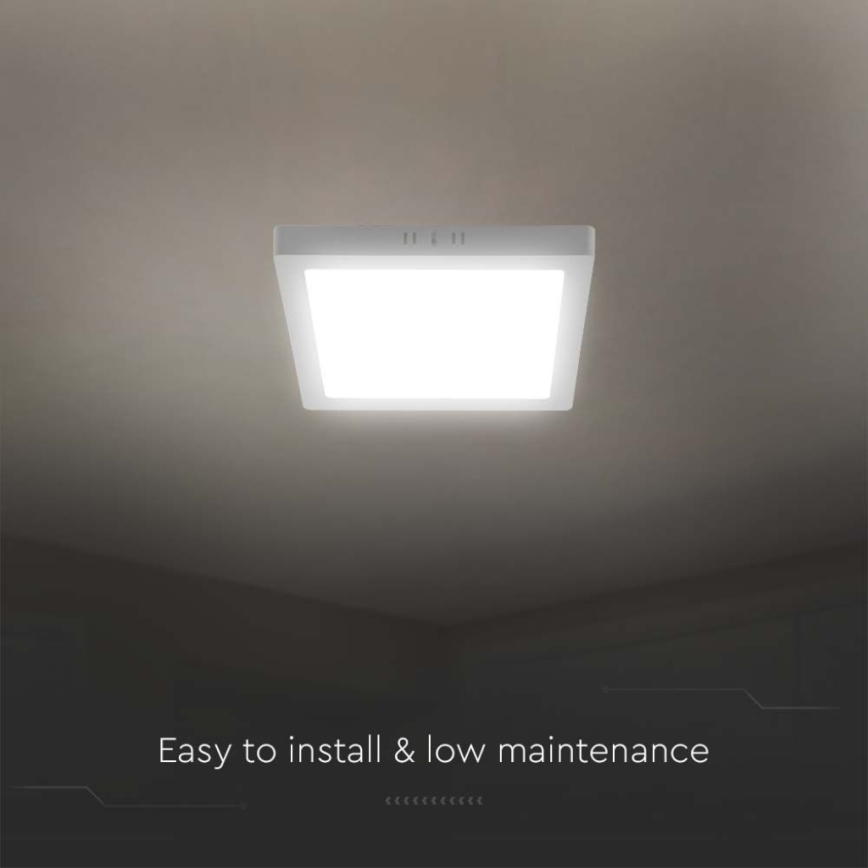 Plafón LED LED/6W/230V 4000K 12x12 cm blanco