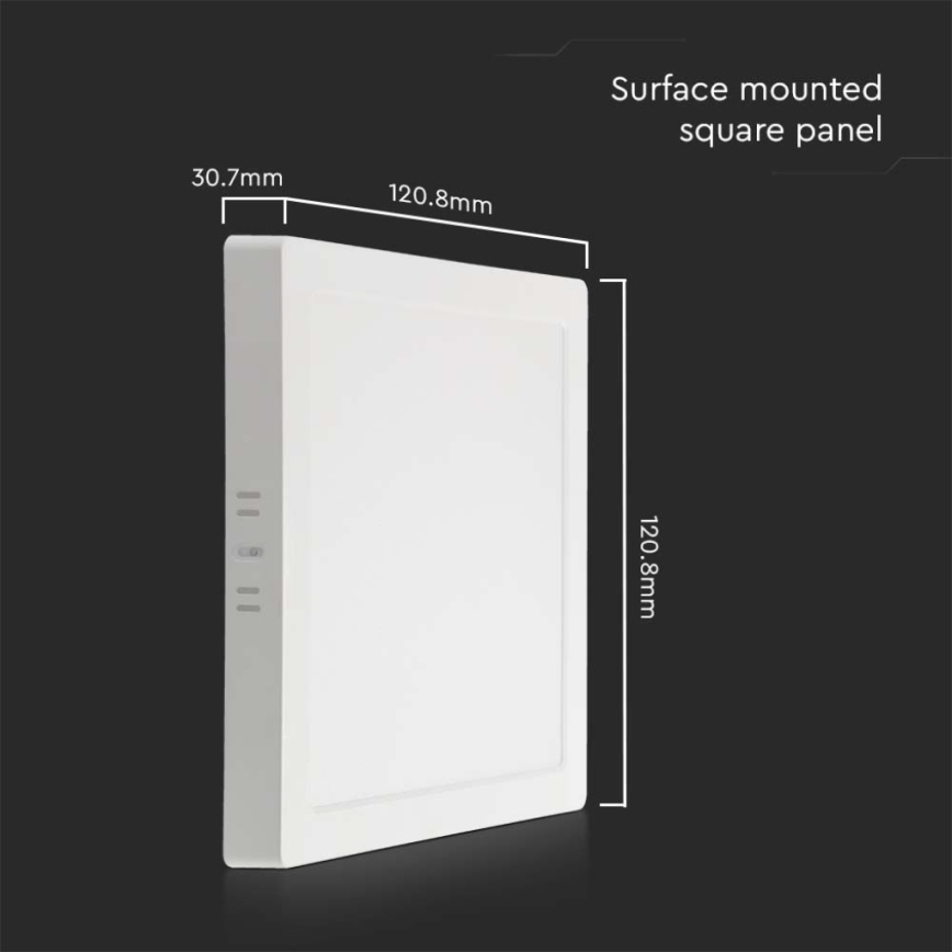 Plafón LED LED/6W/230V 4000K 12x12 cm blanco