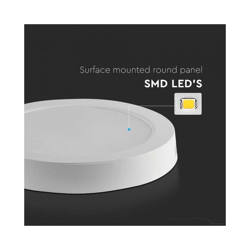 Plafón LED LED/6W/230V 6500K diá. 12 cm blanco