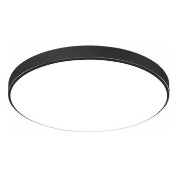Plafón LED para baño CARTER LED/12W/230V 6000K IP44 Ø 22 cm negro
