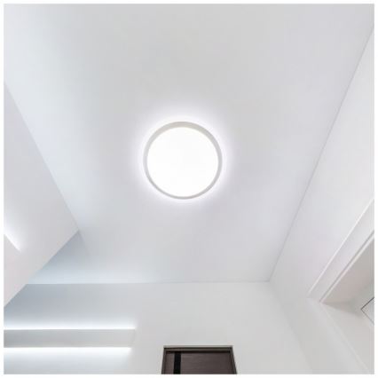 Luminaria de techo para baño DEFENDER LED/12/18/24W/230V 3000/4000/6500K IP65 Ø 30 cm blanca