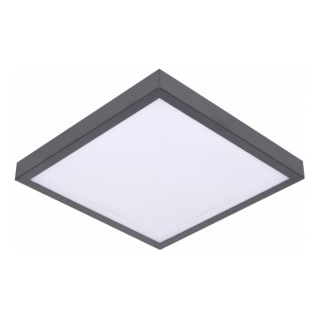Plafón LED para techo VITALI con sensor de movimiento y crepuscular LED/24W/230V 4000K 33x33 cm antracita