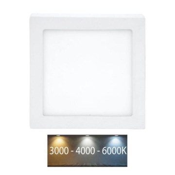 Plafón LED RAFA LED/18W/230V 3000/4000/6000K 22x22 cm blanco