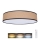 Plafón LED regulable BROWNIE LED/60W/230V 3000-6500K marrón diá. 50 cm + control remoto