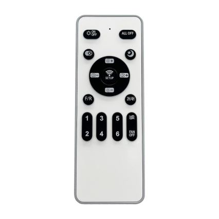 Plafón LED regulable con ventilador ZEPHYR LED/48W/230V 3000-6000K dorado + mando a distancia