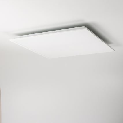 Luminaria LED de techo regulable 35W/230V 2700-6500K 62x62 cm blanca + mando a distancia