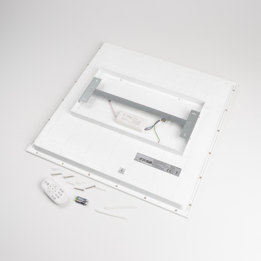Luminaria LED de techo regulable 35W/230V 2700-6500K 62x62 cm blanca + mando a distancia