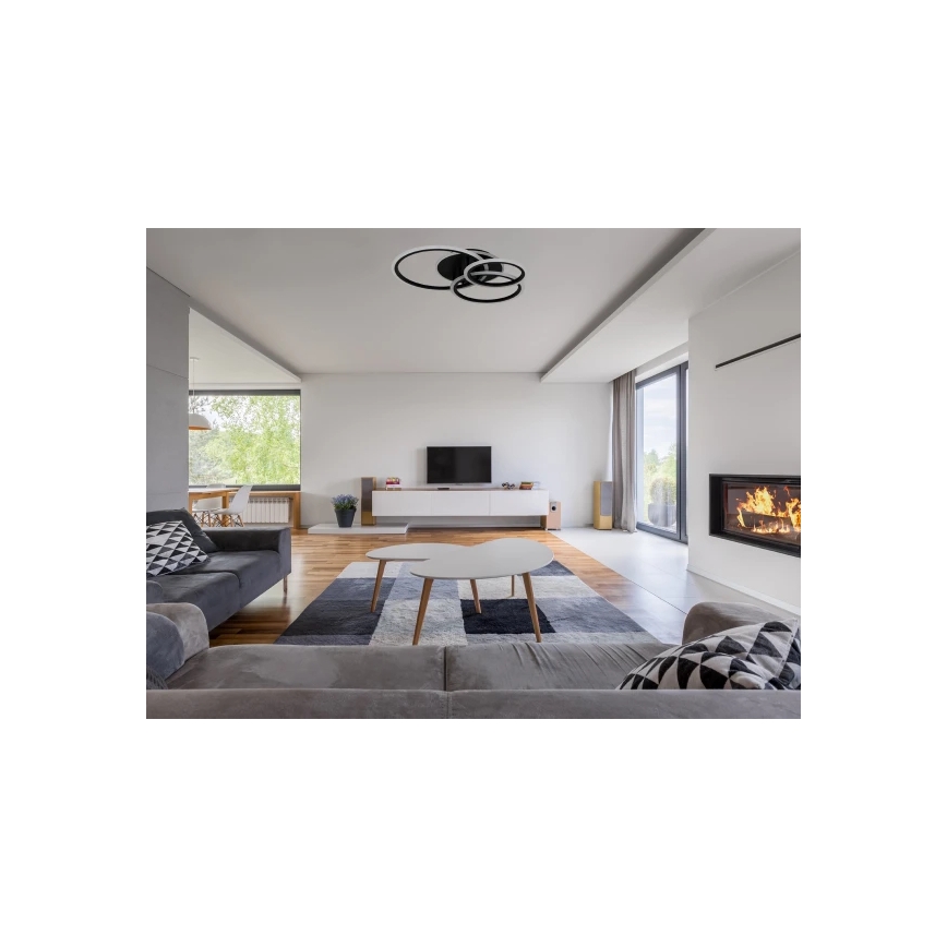 Plafón LED regulable de techo LED/90W/230V 3000-6500K + control remoto