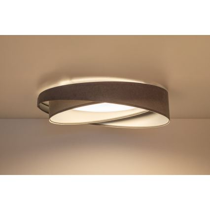 Lámpara de techo LED regulable SMART GALAXY MODERN LED/24W/230V 3000-6500K Ø 55 cm gris/plata + mando a distancia