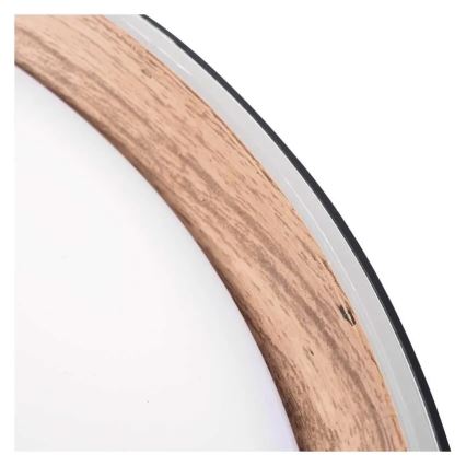 Lámpara de techo LED regulable ILVI LED/30W/230V 2700-6500K, diámetro 40 cm, negro/beige + mando a distancia