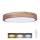 Plafón LED regulable IRON OAK LED/60W/230V 3000-6500K roble diá. 51 cm + control remoto