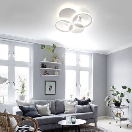 Plafón LED regulable LED/70W/230V 3000-6500K + control remoto