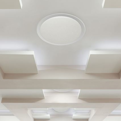 Plafón LED regulable LED/72W/230V 3000-6500K diá. 67 cm blanco + control remoto