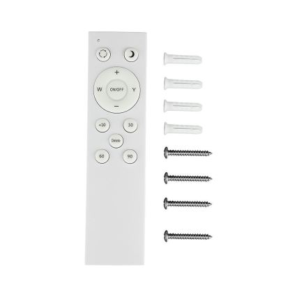 Plafón LED regulable LED/72W/230V 3000-6500K diá. 67 cm blanco + control remoto