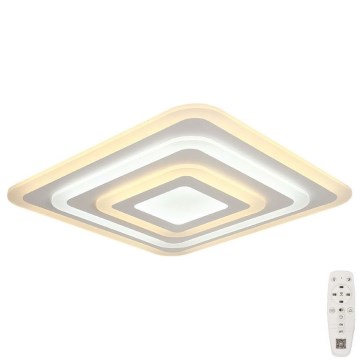 Plafón LED regulable LED/77W/230V 3000-6500K 49,5x49,5 cm + control remoto