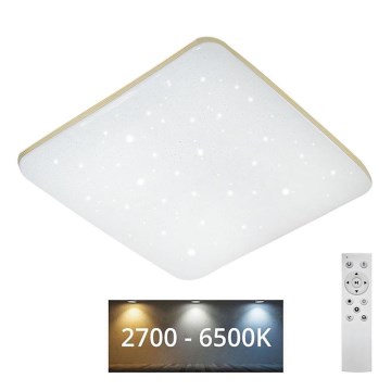 Plafón LED regulable MANA LED/36W/230V 2700-6500K 43x43 cm + control remoto
