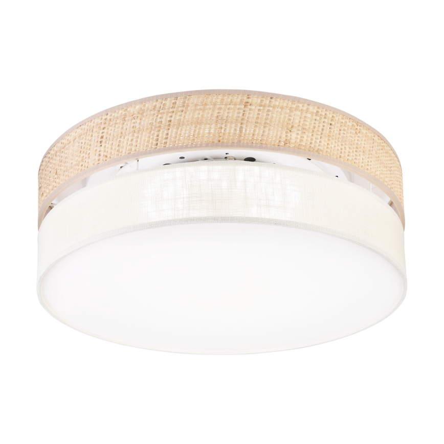 Lámpara de techo LED SIRJA BOHO LED/36W/230V 4000K Ø 45 cm beige/crema