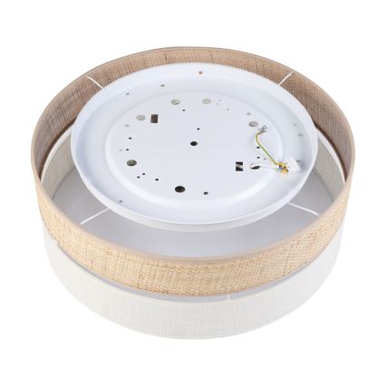 Lámpara de techo LED SIRJA BOHO LED/36W/230V 4000K Ø 45 cm beige/crema
