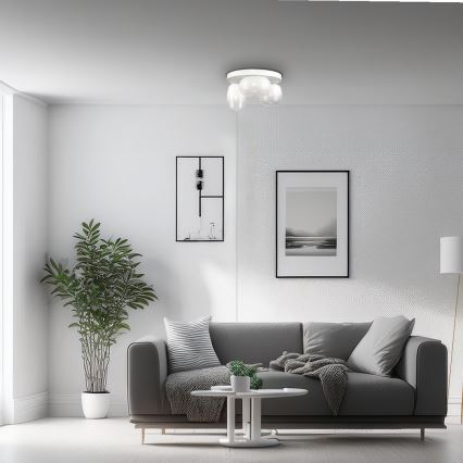 Plafón LED VASO LED/12W/230V diá. 42 cm blanco