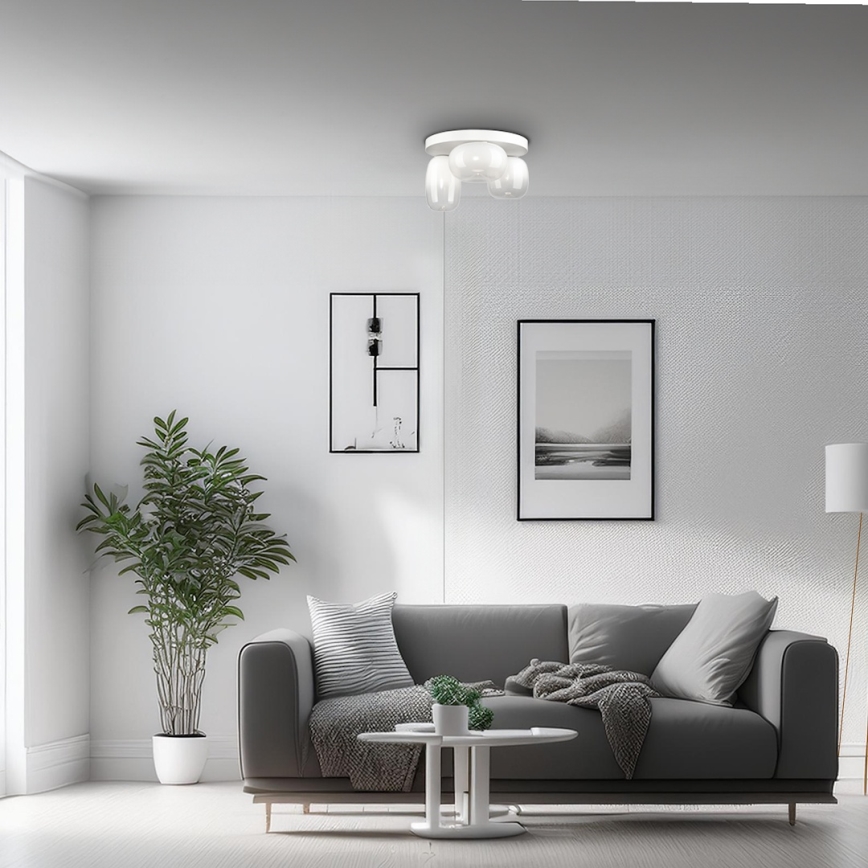 Plafón LED VASO LED/12W/230V diá. 42 cm blanco