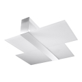 Plafón MASSIMO 2xE27/60W/230V blanco/cromo brillante