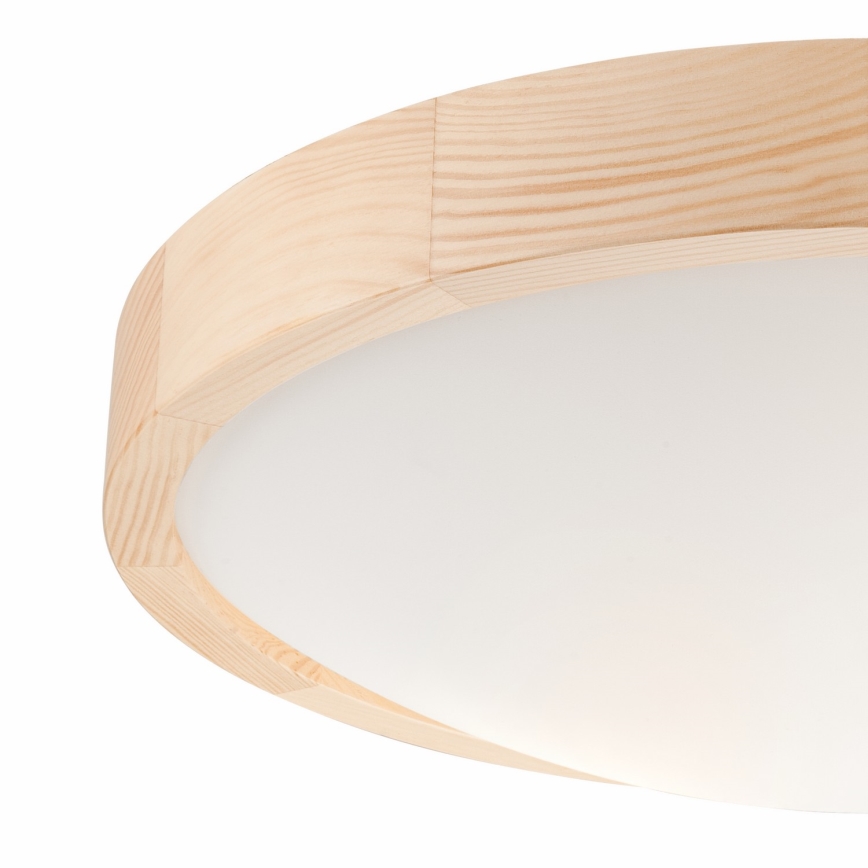 Plafón NATURAL SLIM 2xE27/60W/230V ø 37 cm pino