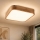 Plafón OAK SQUARE 4xE27/15W/230V 45x45 cm roble