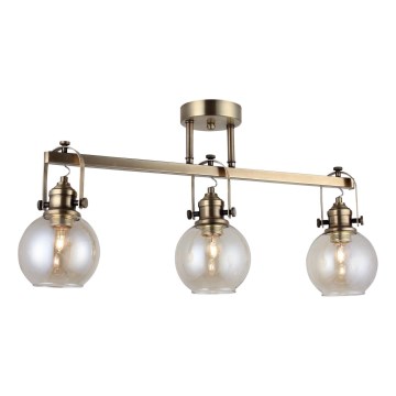 Plafón POLINO 3xE27/40W/230V acabado en bronce