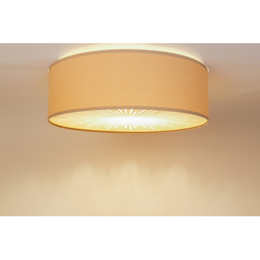 Plafón RAYS 2xE27/60W/230V diá. 60 cm blanco