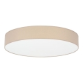Plafón RONDO 4xE27/15W/230V diámetro 61 cm beige