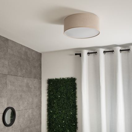 Plafón SIRJA 1xE27/60W/230V diá. 35 cm beige