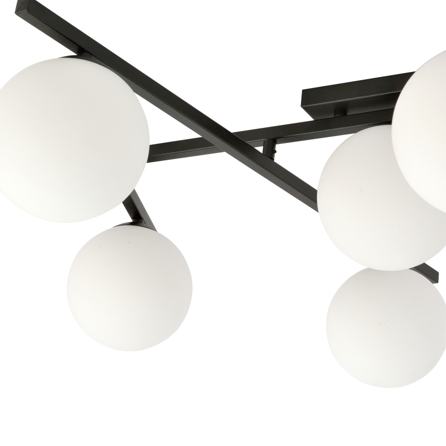Plafón SMART 5xE14/10W/230V negro/blanco