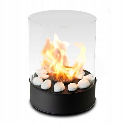 Planika - chimenea de bioetanol 32,1 x 25,1 cm 2,5 kW negra