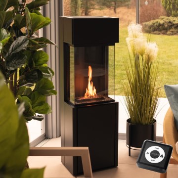 Planika - Chimenea BIO con control remoto 126,2x40 cm 3,5kW/230V