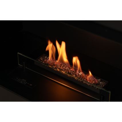 Planika - Chimenea BIO con control remoto 83,5x48 cm 2,5kW/230V negro