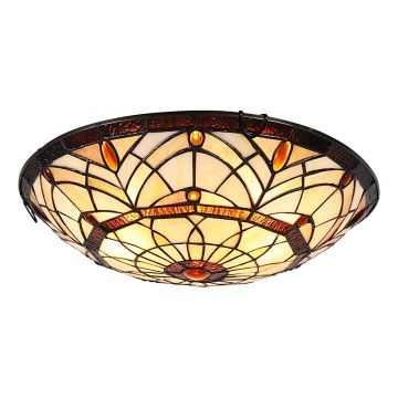 Prezent 1712 - Plafón TIFFANY 3xE27/40W/230V