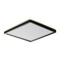 Prezent 27311 - Plafón LED de baño CORDIA SQ LED/12W/230V 3000/6000K IP54 negro