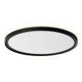 Prezent 27317 - Lámpara de techo LED para baño CORDIA LED/30W/230V 3000-6000K IP54 Ø 50 cm negro