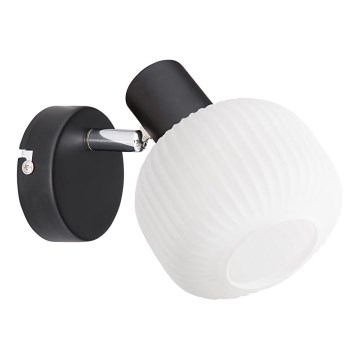 Prezent 27519 - Foco de pared ARYA 1xE14/40W/230V negro/blanco