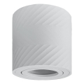 Prezent 71110 - Foco orientable LOTAR 1x casquillo GU10 / 50 W / 230 V, diámetro 8 cm, blanco