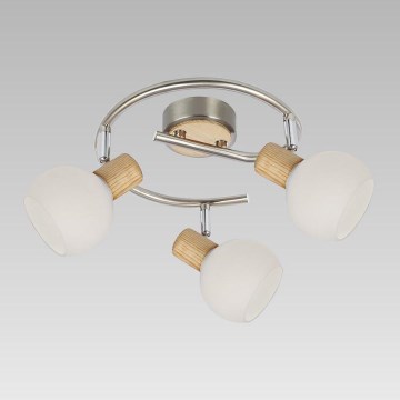 Prezent 75567 - Foco de techo TONG 3xE14/25W/230V ceniza