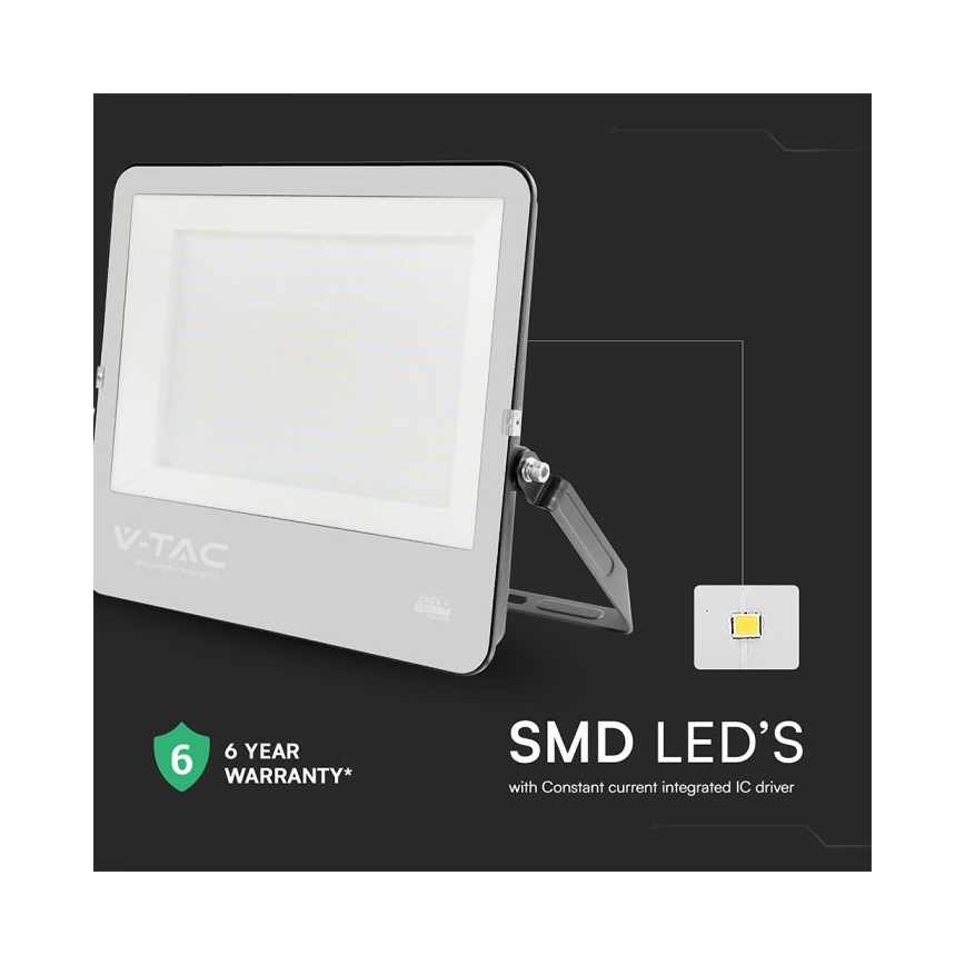 Proyector LED/300W/230V 4000K IP65 negro